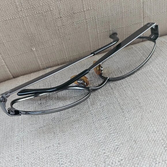 Vintage Sergio Tacchini Men Eyeglasses Frame Gunmetal Tone Glasses Made in Italy - Picture 7 of 11